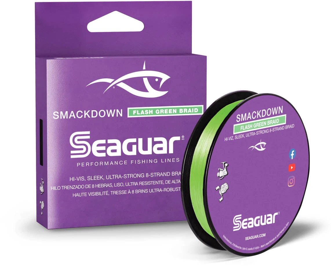 Seaguar Smackdown Braid 300 Yards Flash Green 3 Seaguar Smackdown Braid 300 Yards Flash Green